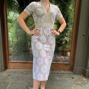 Vintage white lace dress